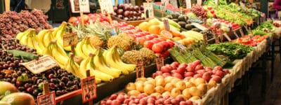 colorful fruit produce at pikes place market