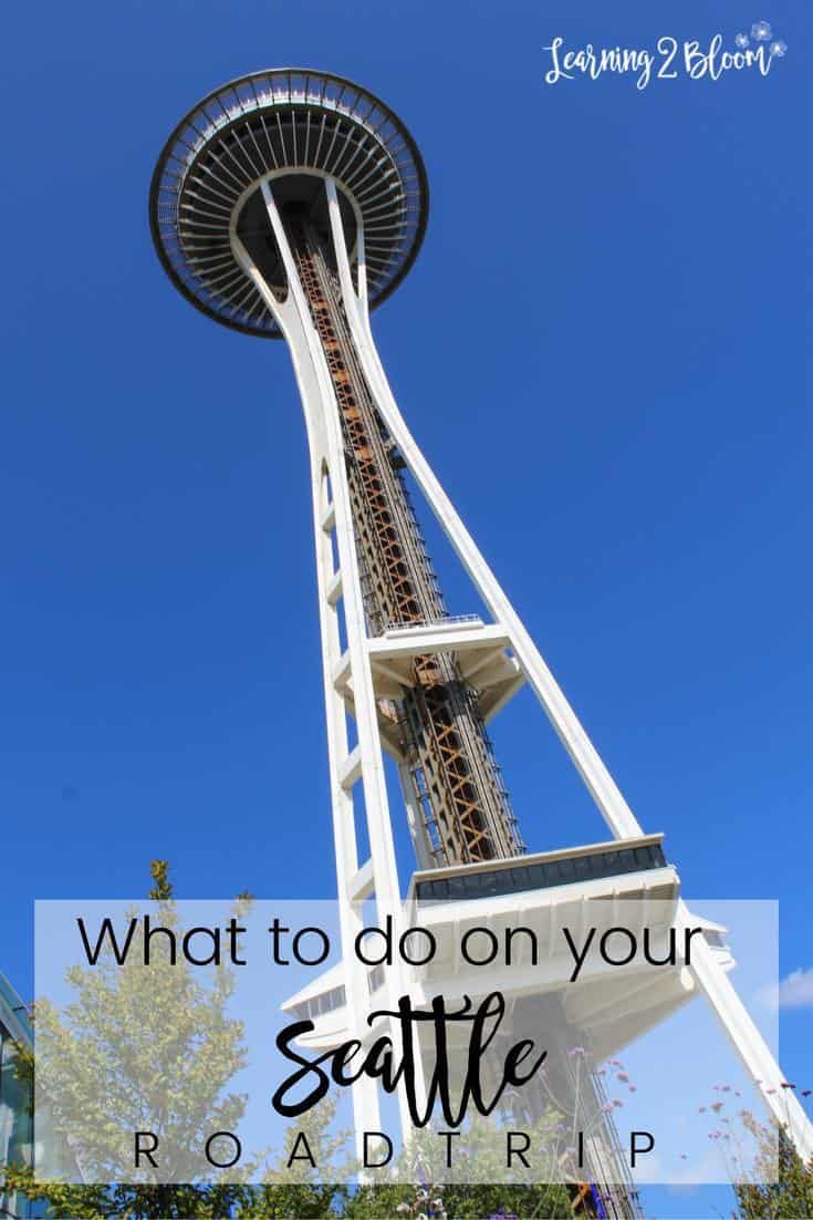 What to do on your Seattle roadtrip - view of space needle from ground