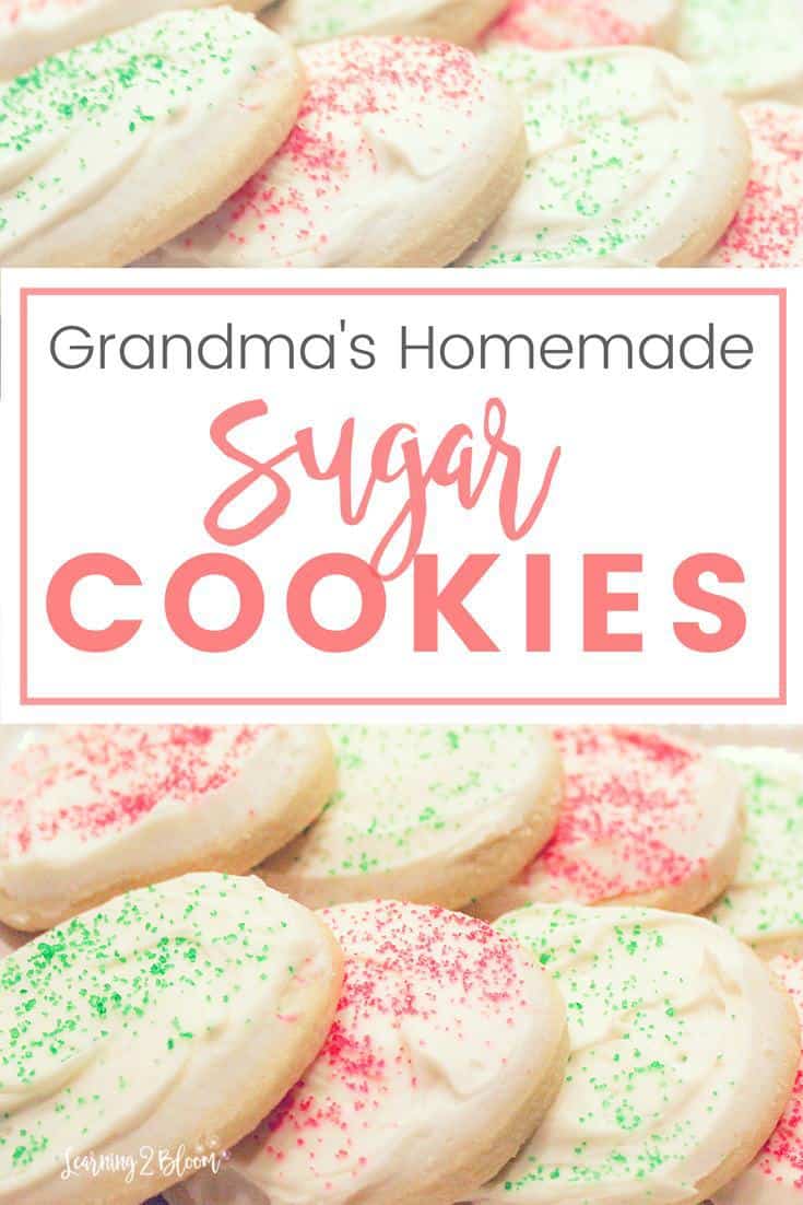 Grandmas homemade sugar cookies. The softest easy to make sugar cookie that your family will love. Make these for any occasion or holiday- Valentines, Christmas, Birthday, Easter, etc.