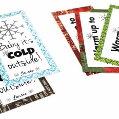 Free printable hot chocolate tags. Perfect for a small Christmas gift for neighbors, friends, or family.