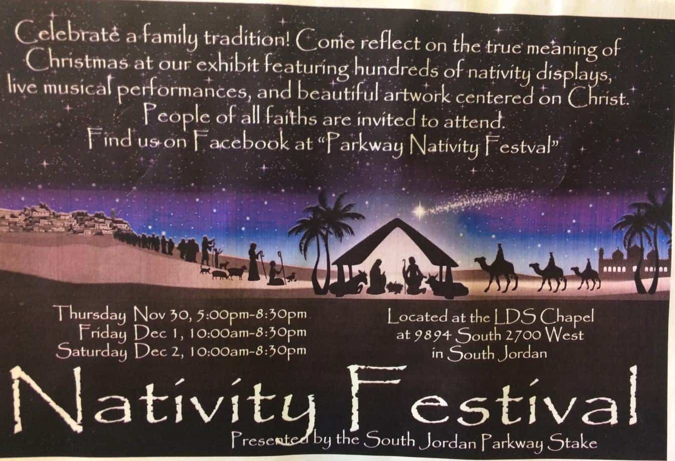 Nativity festival- South Jordan, Utah