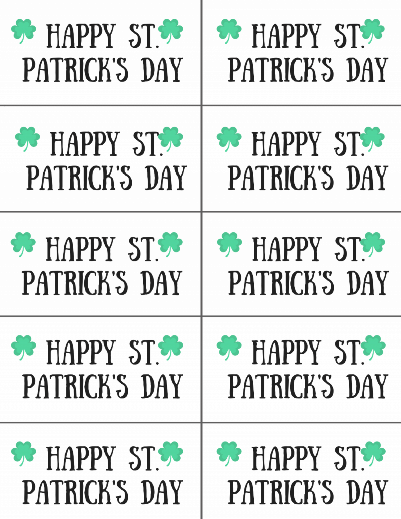 Free Printable Tags That Will Simplify Your St Patrick s Day