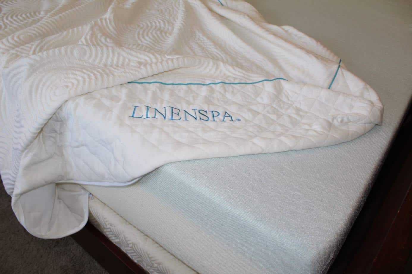 Linenspa mattress removable cover and 3.5" gel layer