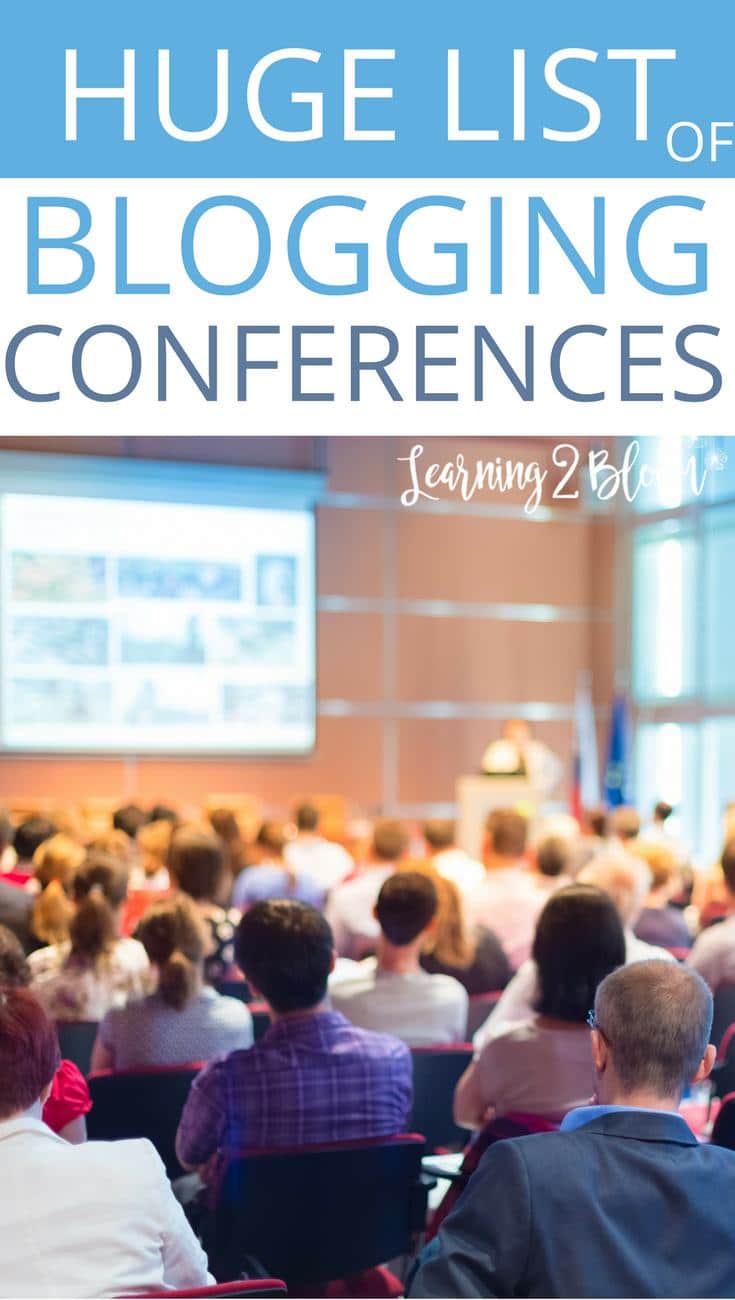 Huge list of blogging conferences across the United States. Check out this list and attend as many conferences as you're able. They offer great training and network opportunities whether you're a blogger, vlogger, virtual assistant, social media manager, etc. #blogconference #list #bloggingconference #bloggerconference