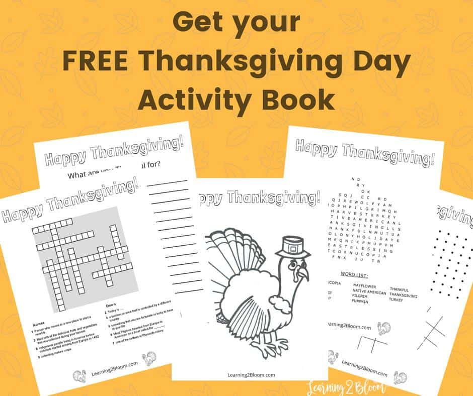 Link to Free Thanksgiving Day activity book